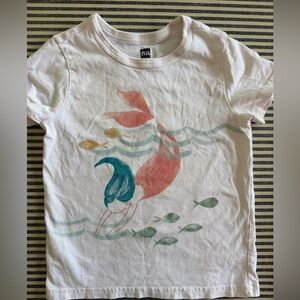 Tea Collection Kids White Mermaid Graphic Tee